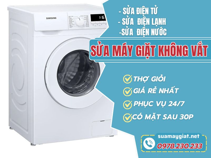 sửa máy giặt không vắt tại nhà giá rẻ nhất