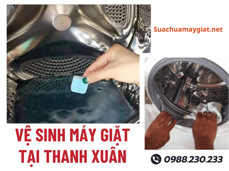 Dịch vụ vệ sinh máy giặt tại Thanh Xuân uy tín, giá rẻ 