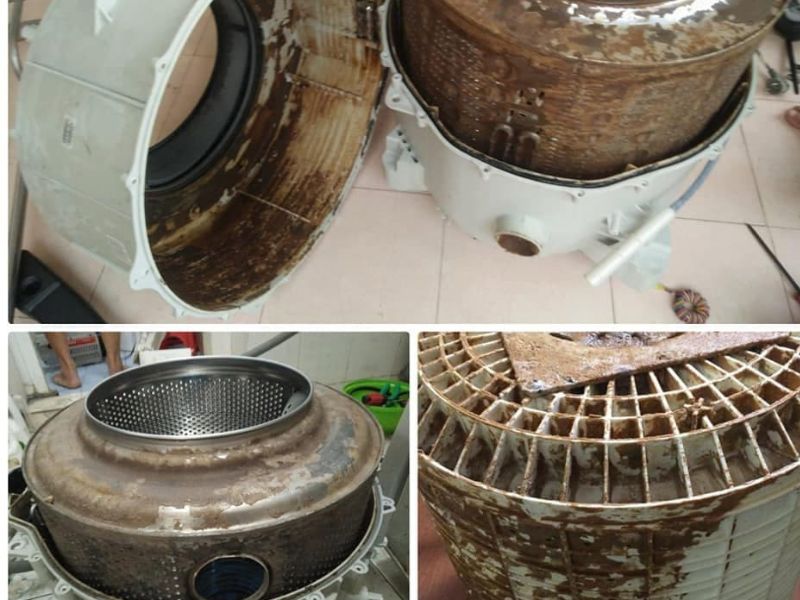 Dấu hiệu cần vệ sinh máy giặt tại Hoàng Mai 