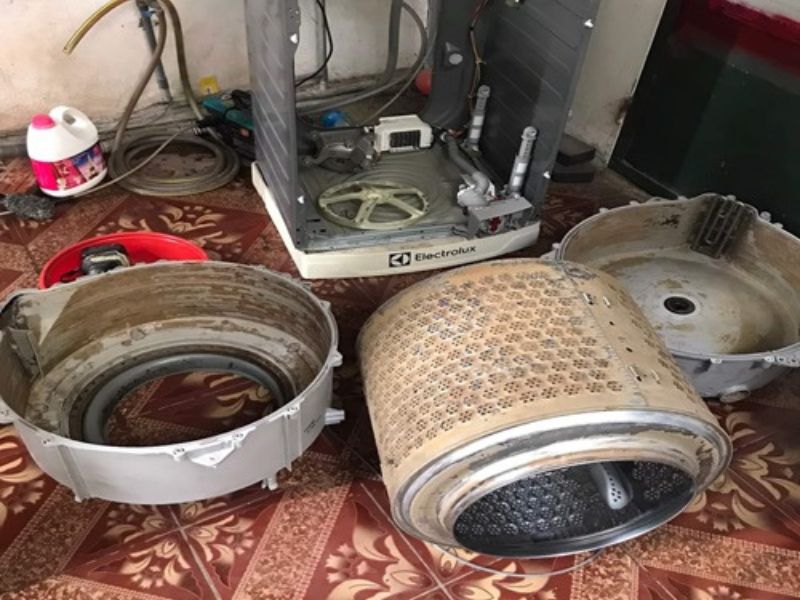 Cam kết dịch vụ vệ sinh máy giặt tại Long Biên