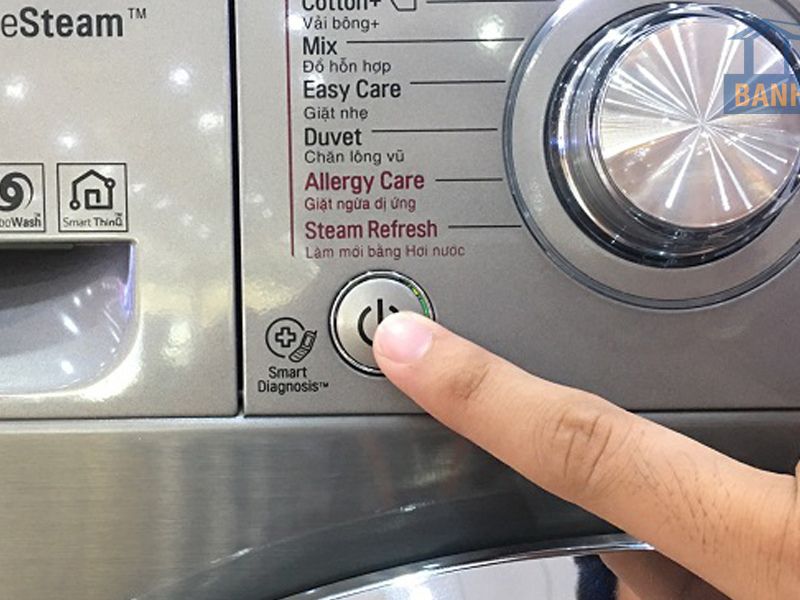 Nguyên nhân và cách sửa máy giặt lên nguồn nhưng không chạy
