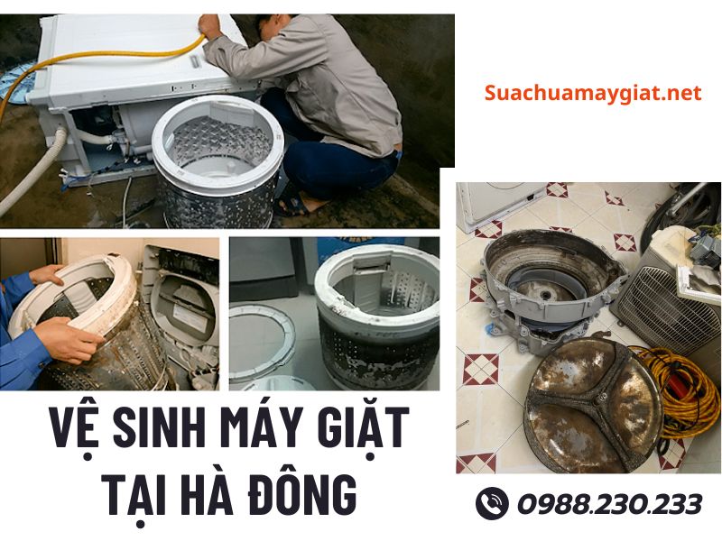 Dịch vụ vệ sinh máy giặt tại Hà Đông uy tín, giá rẻ 