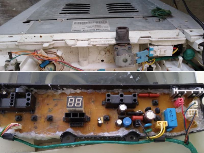 Dấu hiệu nhận biết cần sửa bo mạch máy giặt Samsung