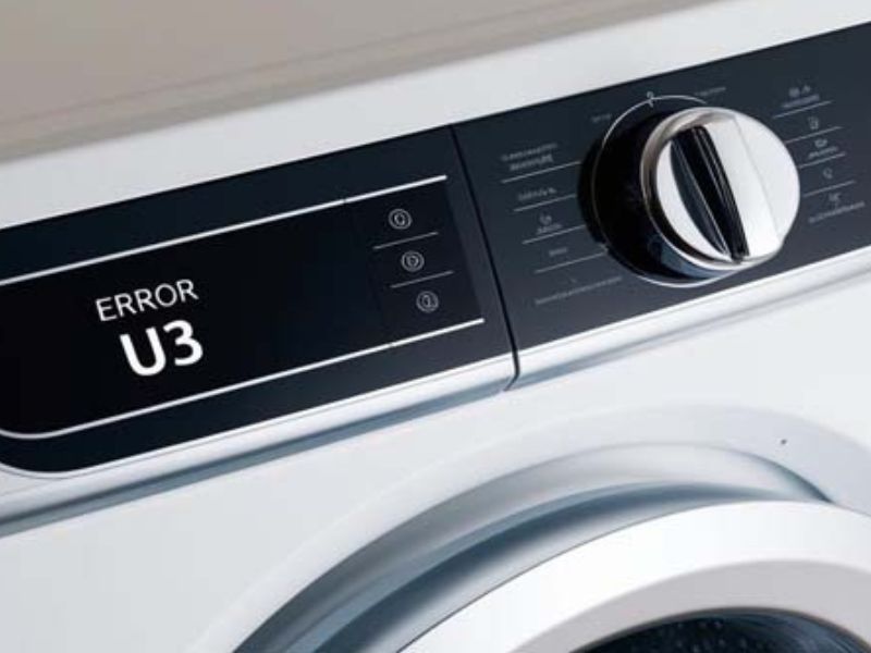 Dấu hiệu nhận biết lỗi U3 máy giặt Sanyo