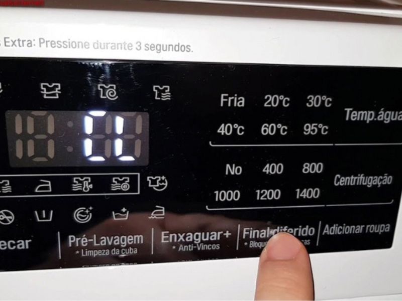 Dấu hiệu nhận biết máy giặt LG báo lỗi CL