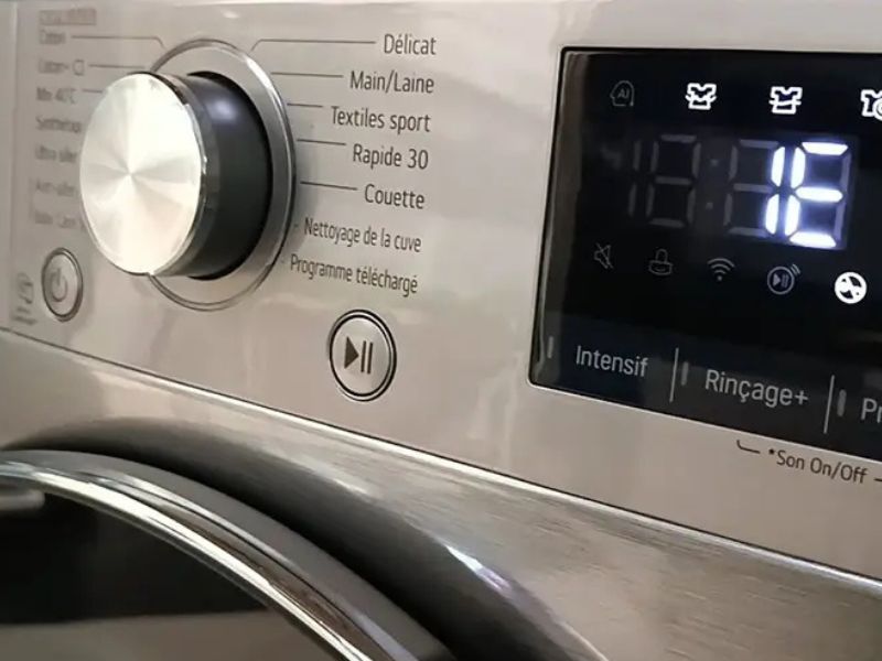 Dấu hiệu nhận biết máy giặt LG báo lỗi IE
