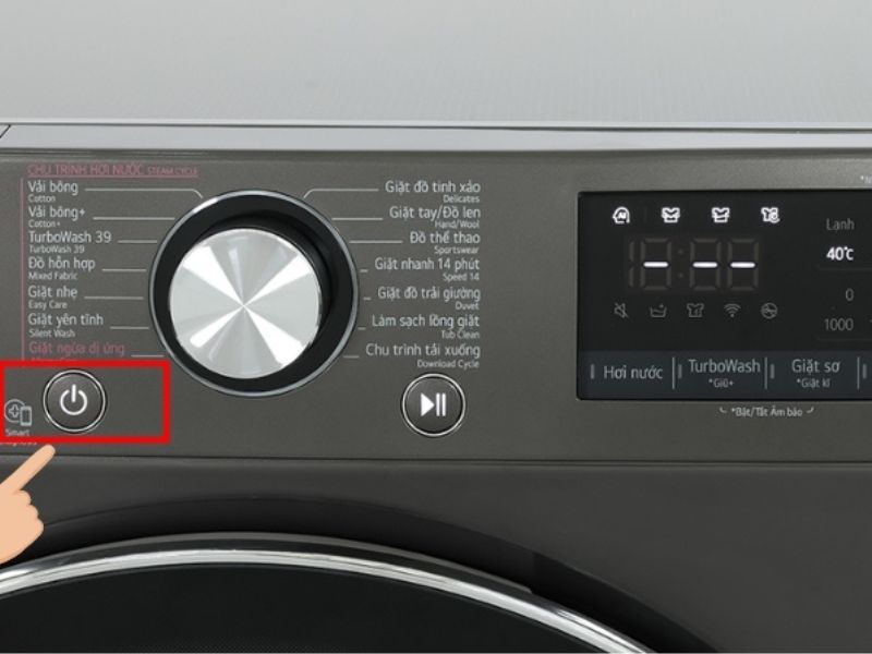 Dấu hiệu nhận biết máy giặt LG đang bị khóa