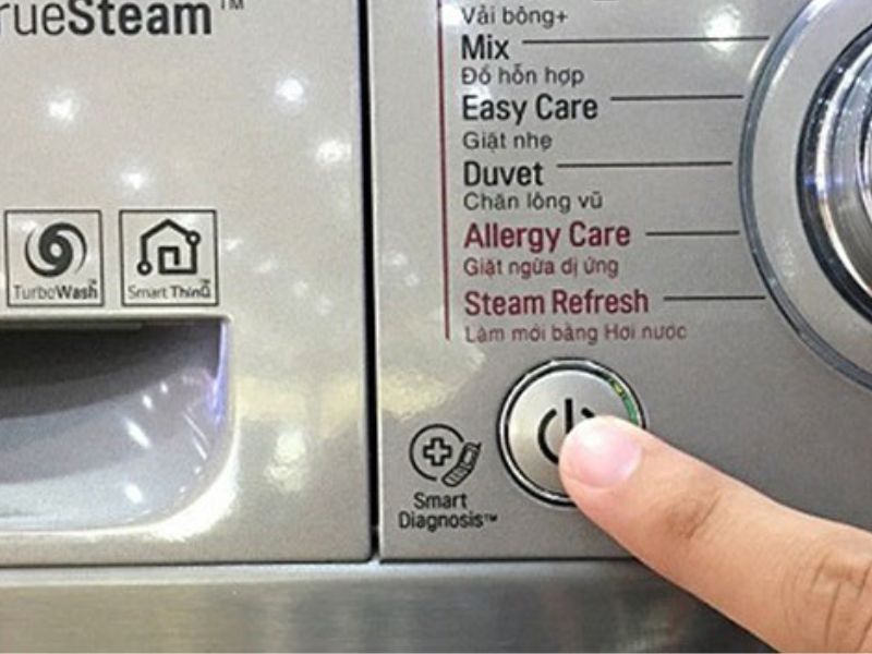 Dấu hiệu nhận biết máy giặt Samsung không lên nguồn