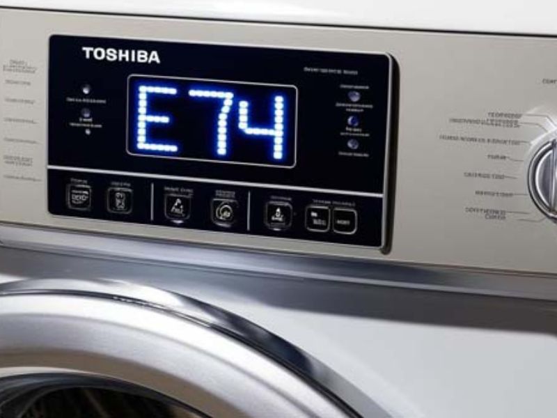 Dấu hiệu nhận biết lỗi E7-4 máy giặt Toshiba