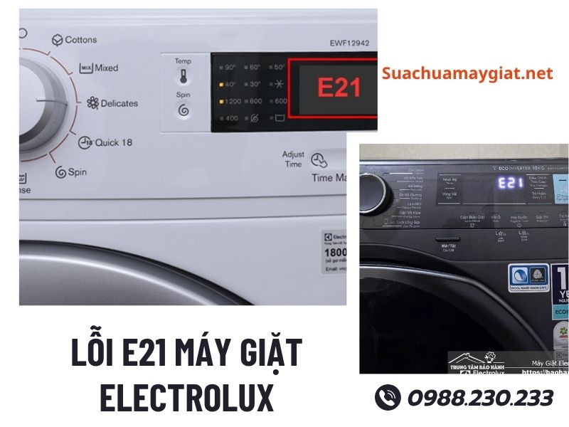 Sửa lỗi E21 máy giặt Electrolux