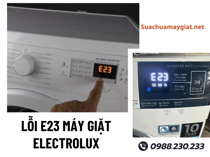 Sửa lỗi E23 máy giặt Electrolux