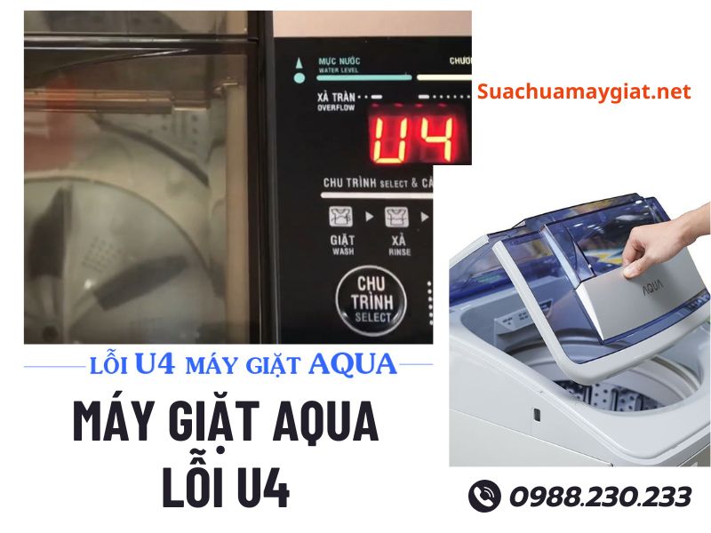Sửa máy giặt Aqua lỗi U4