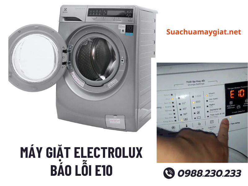 Sửa máy giặt Electrolux báo lỗi E10