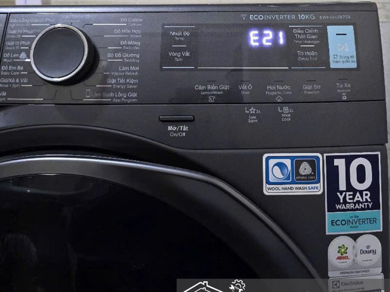 Nguyên nhân và cách sửa lỗi E21 máy giặt Electrolux