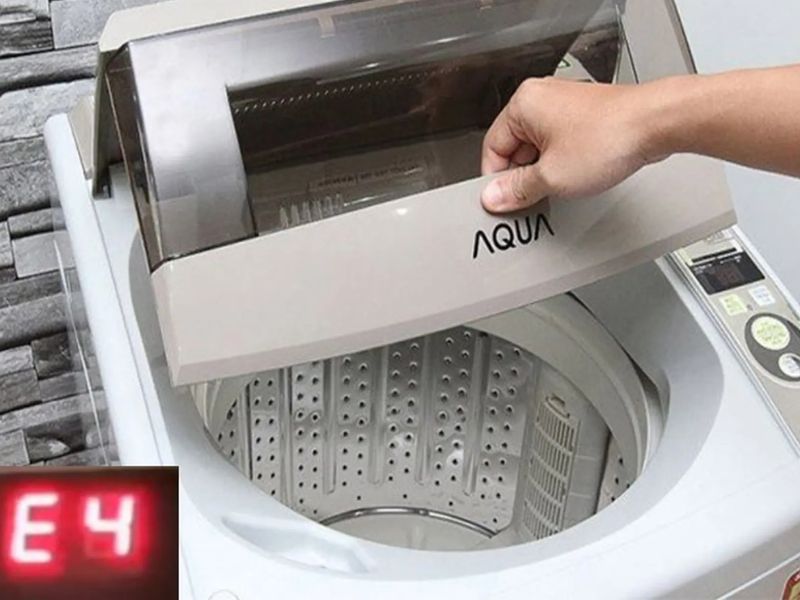 Nguyên nhân và cách sửa lỗi E4 máy giặt Aqua
