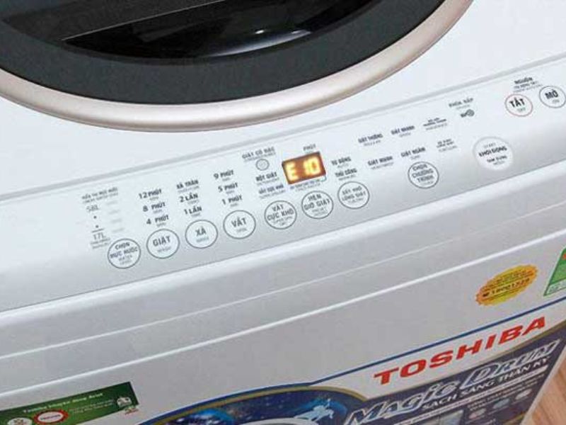 Nguyên nhân và cách sửa lỗi E10 máy giặt Toshiba