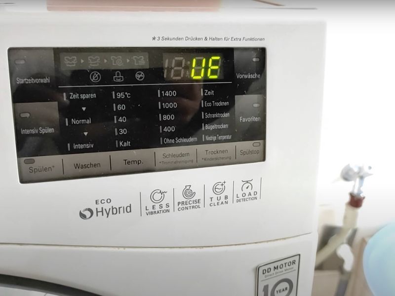 Nguyên nhân và cách sửa lỗi UE máy giặt LG