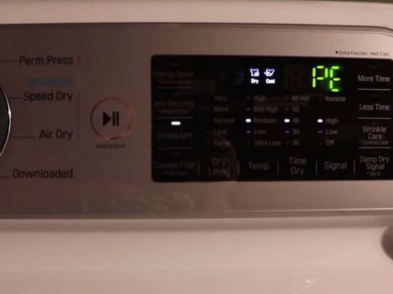 Nguyên nhân và cách sửa lỗi máy giặt LG báo lỗi PE