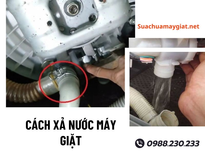 Cách xả nước máy giặt tại nhà