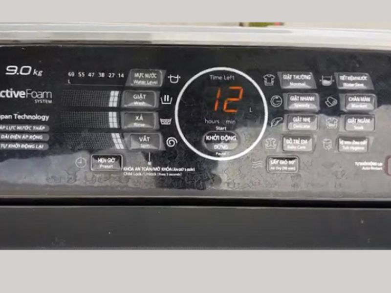 Dấu hiệu nhận biết máy giặt Panasonic báo lỗi U12