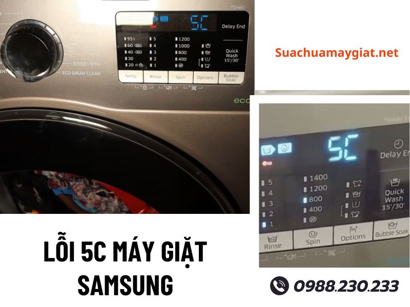 Sửa lỗi 5C máy giặt Samsung