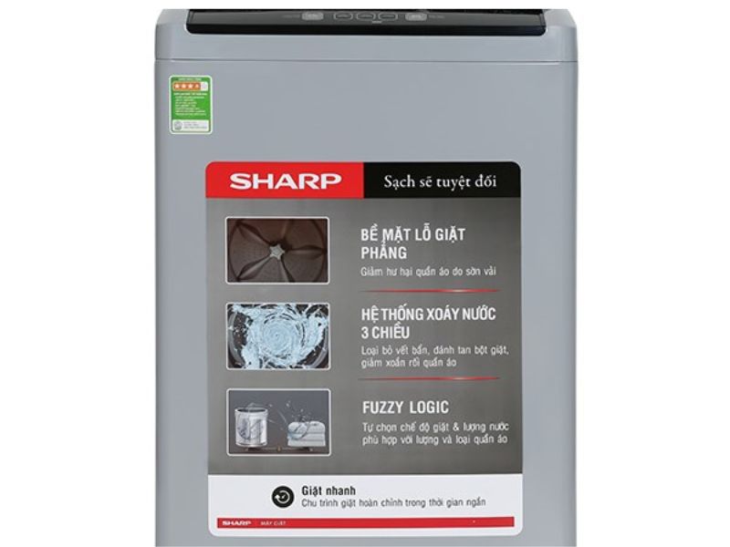 Thời gian định kỳ vệ sinh máy giặt Sharp