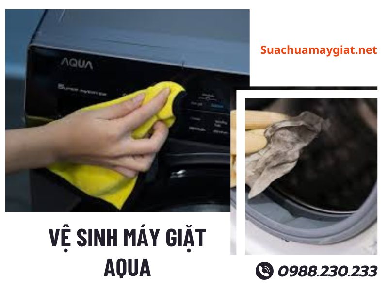 Vệ sinh máy giặt Aqua tại nhà Hà Nội