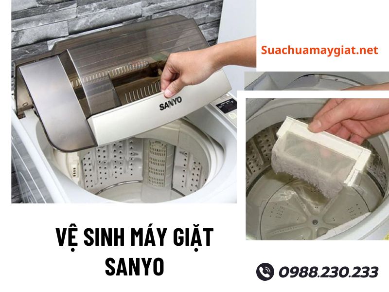Vệ sinh máy giặt Sanyo tại Hà Nội