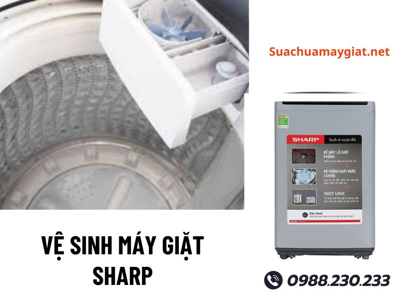 Vệ sinh máy giặt Sharp tại Hà Nội 
